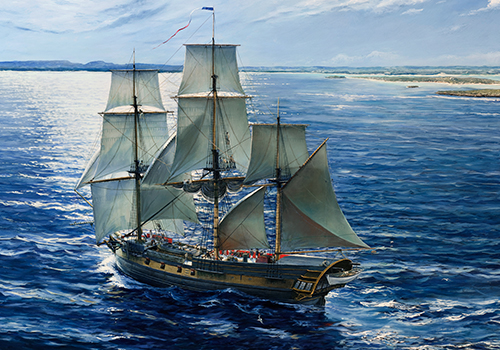 Le Naturaliste off Jurien Bay 1801