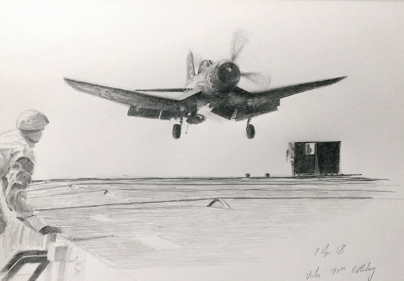 Sketch of a F4 Corsair