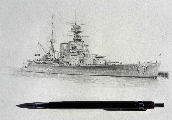 Sketch of my HMS Hood