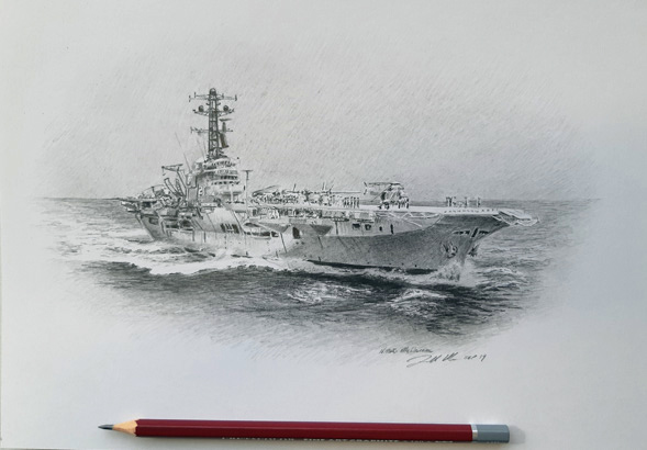 Sketch of HMAS Melbourne