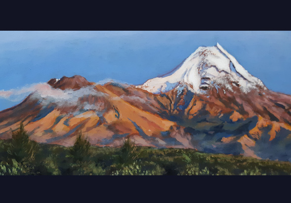 Sketch of Mt Taranaki
