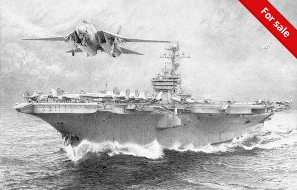 USS John F. Kennedy launches Pukin' Dogs F-14 Tomcat