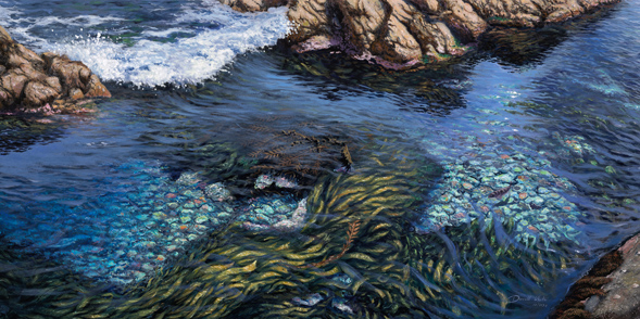 Go With The Flow. Acrylic on canvas.